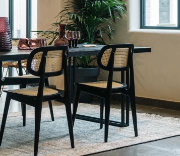 Titus Black Stained Oak Dining Chair